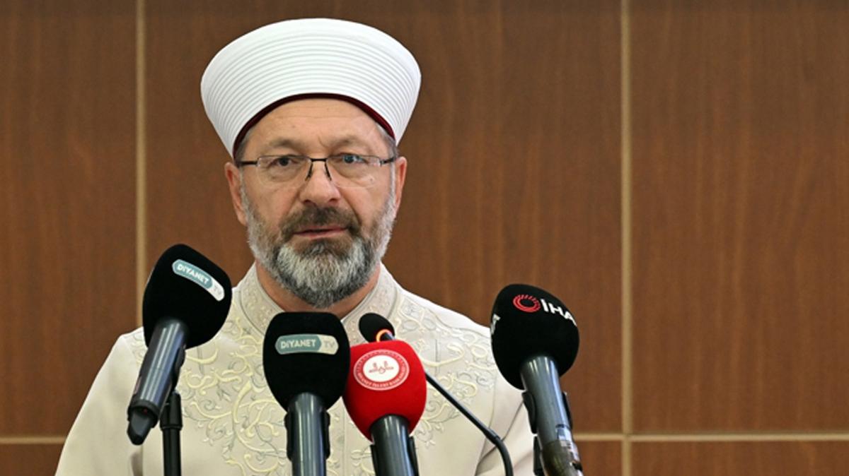 Diyanet leri Bakan Erba'tan 'boykot' ars