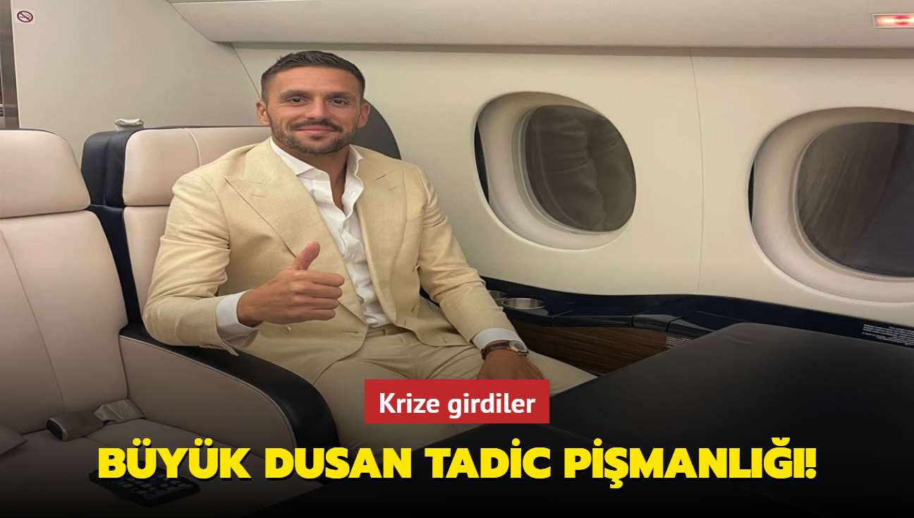 Byk Dusan Tadic pimanl! Krize girdiler...