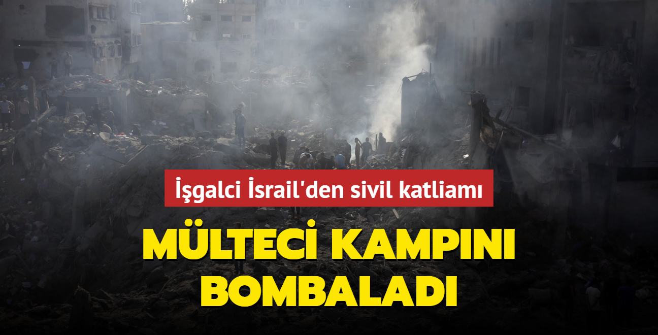 galci srail'den sivil katliam... Mlteci kampn bombalad