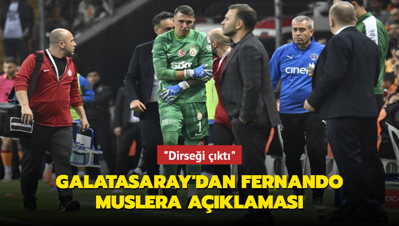 "Dirsei kt" Galatasaray'dan Fernando Muslera aklamas