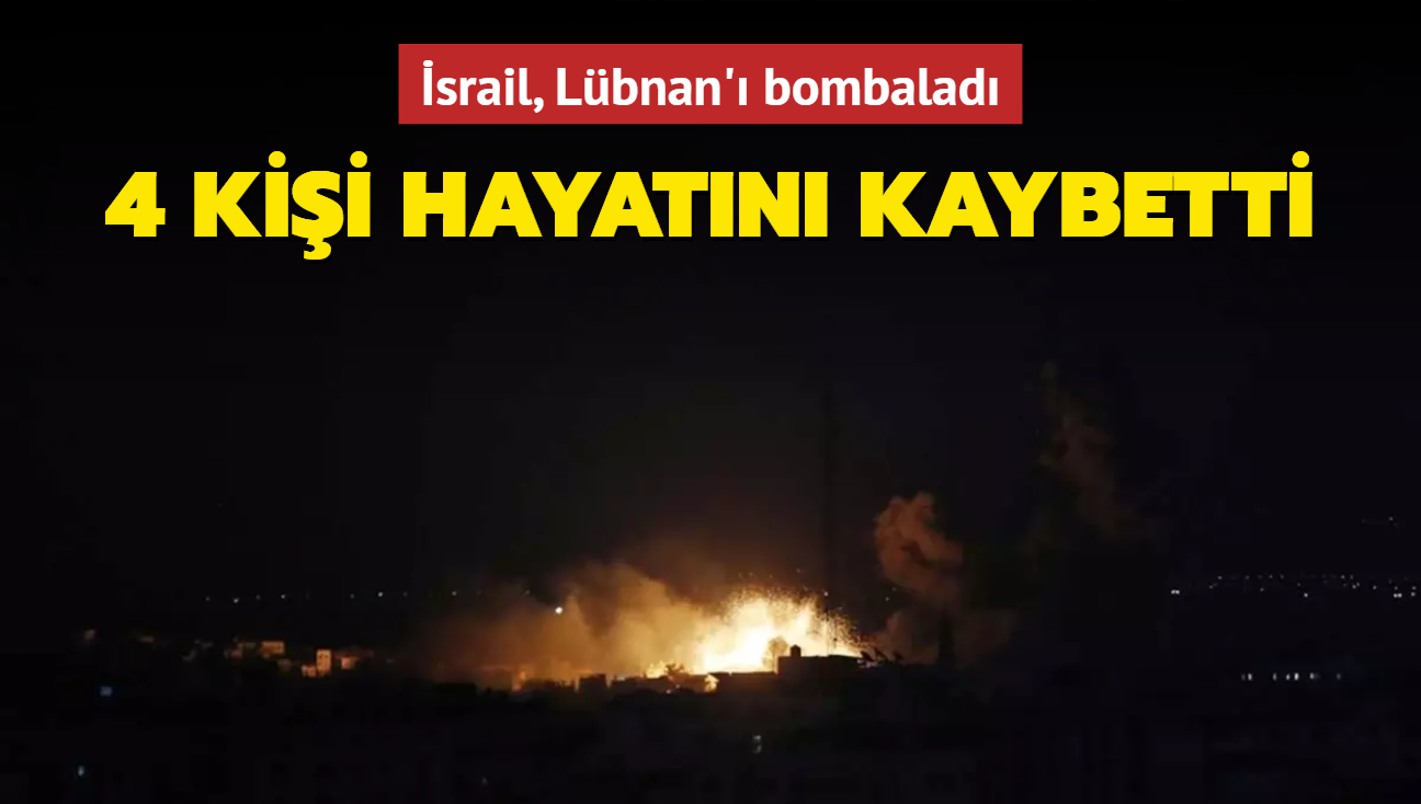 srail, Lbnan' bombalad... 4 kii hayatn kaybetti