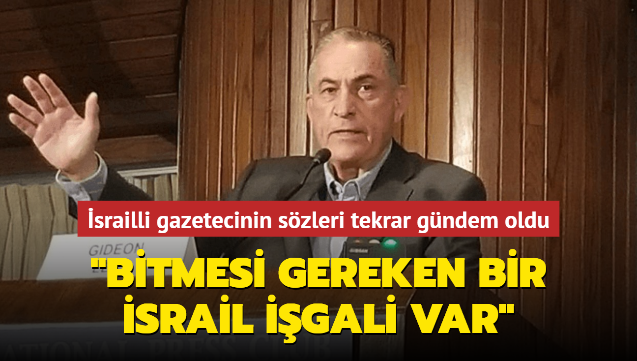 srailli gazetecinin szleri tekrar gndem oldu: Bitmesi gereken bir srail igali var