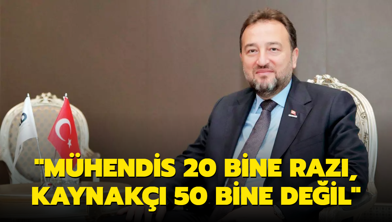 MSAD Bakan Mahmut Asmal: Mhendis 20 bine raz, kaynak 50 bine deil