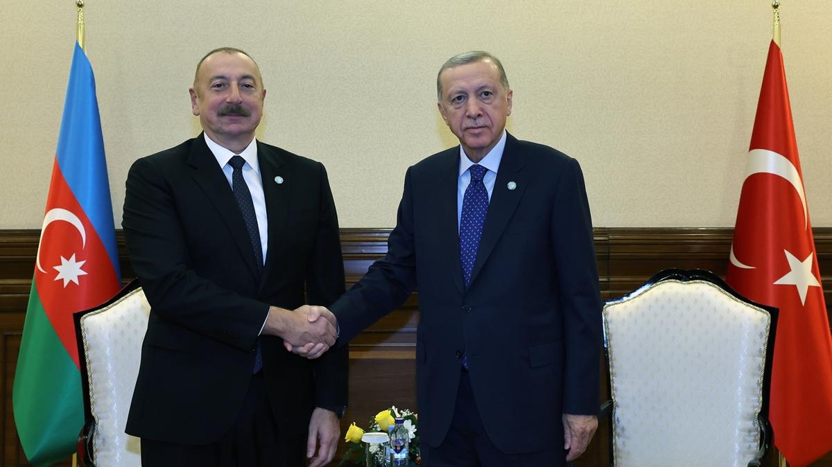 Bakan Erdoan, Aliyev ile grt