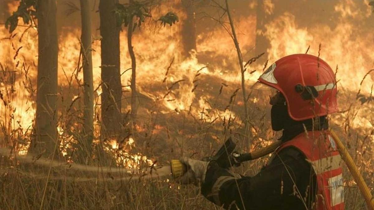spanya'da orman yangn... 600'den fazla kii tahliye edildi