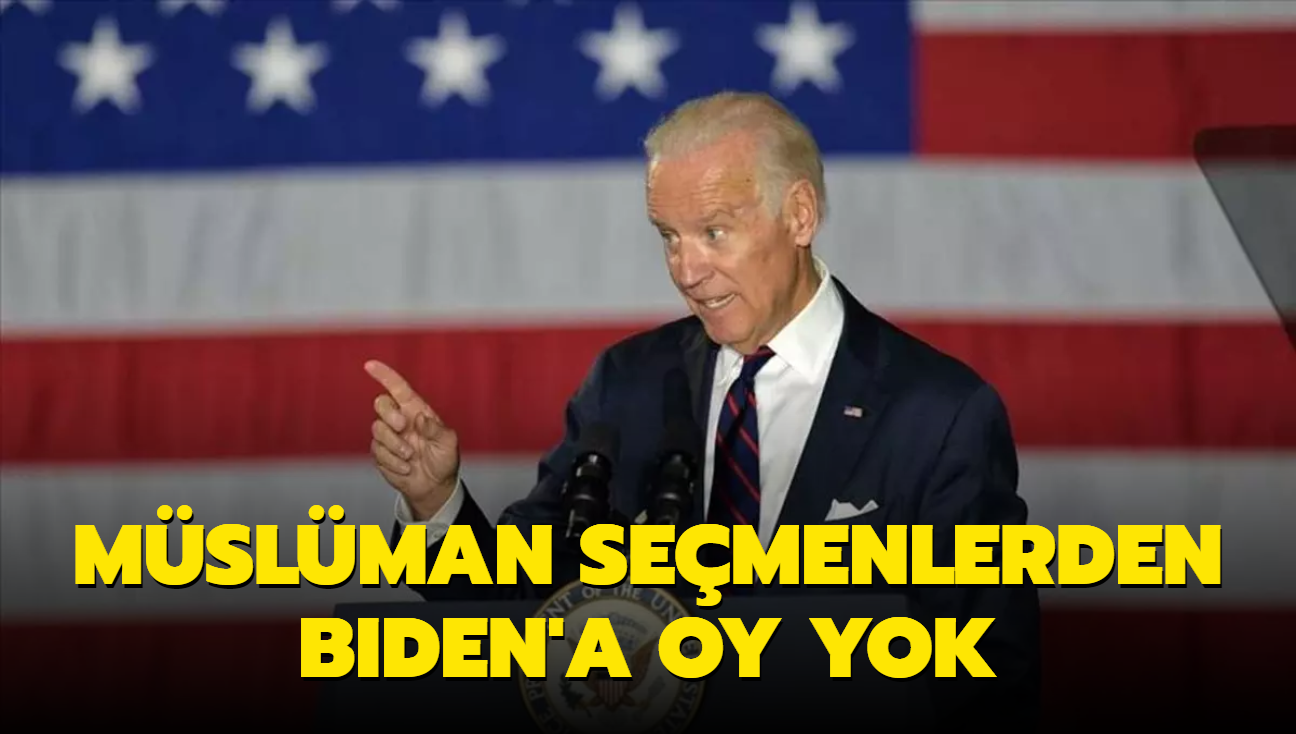 ABD'de Mslman semenlerden Biden'a oy yok