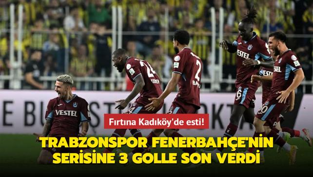 Ma Sonucu: Fenerbahe 2-3 Trabzonspor