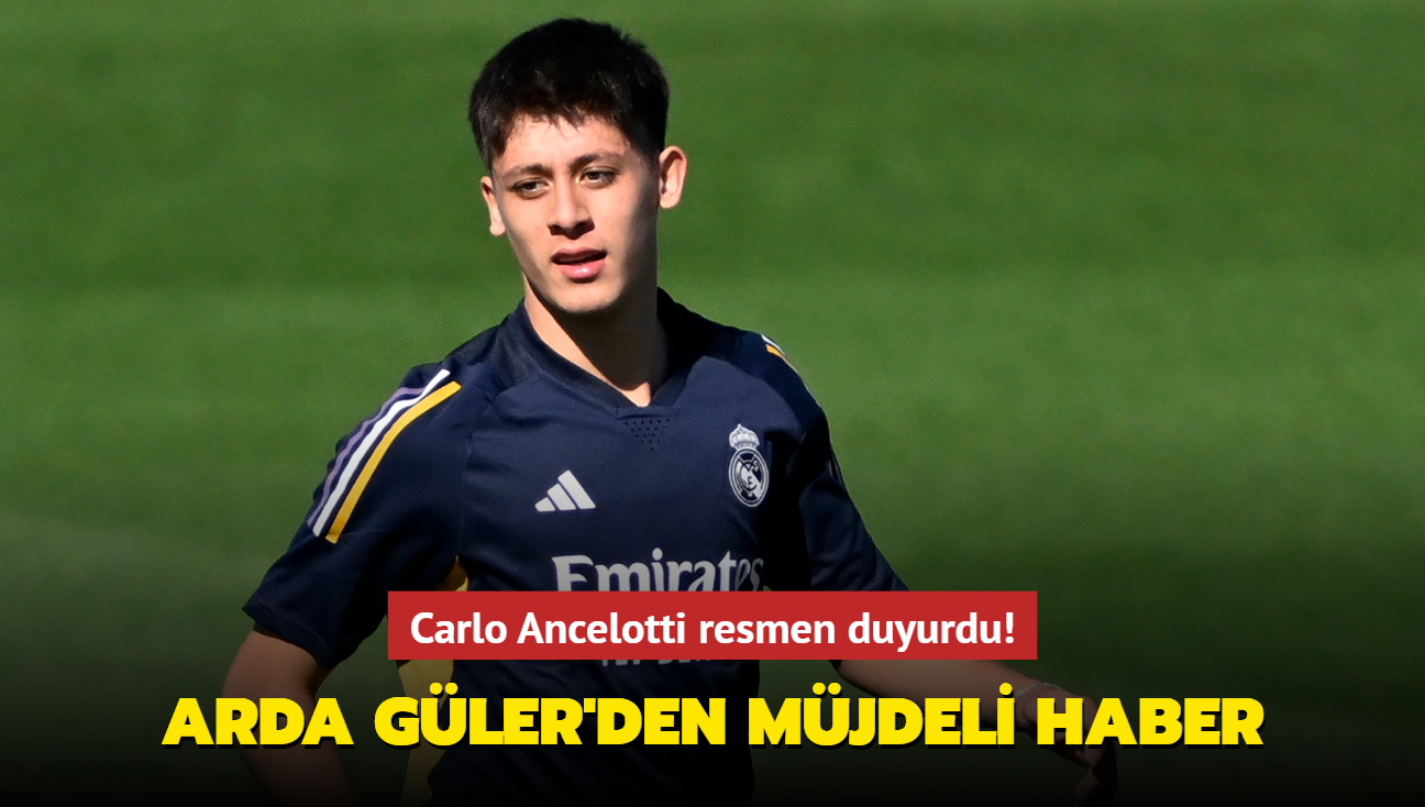 Carlo Ancelotti resmen duyurdu! Arda Gler'den mjdeli haber