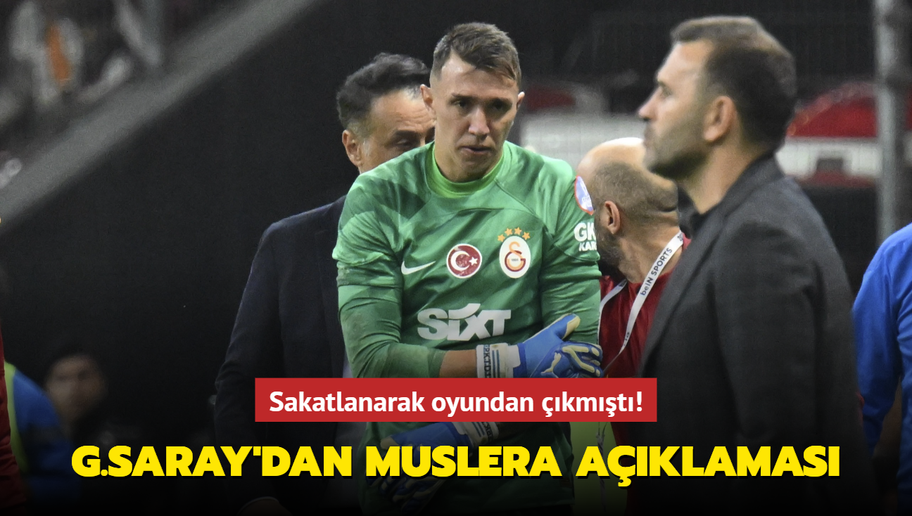Sakatlanarak oyundan kmt! Galatasaray'dan Fernando Muslera aklamas