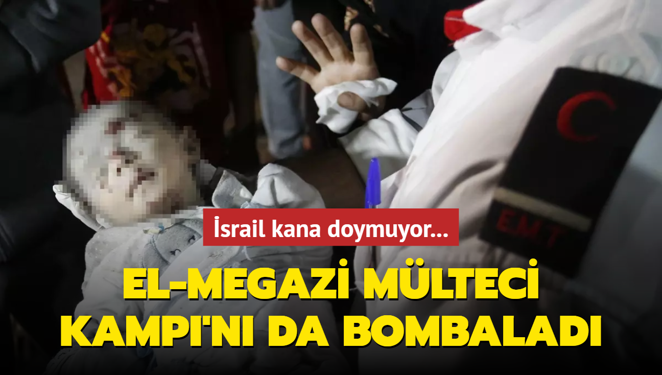 srail kana doymuyor... El-Megazi Mlteci Kamp'n da bombalad