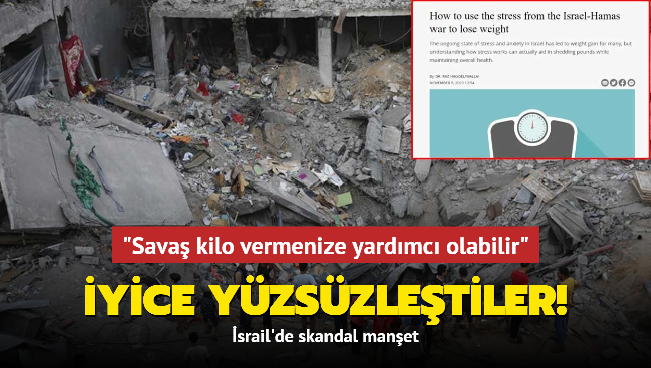 yice yzszletiler! srail'de skandal manet: Sava kilo vermenize yardmc olabilir