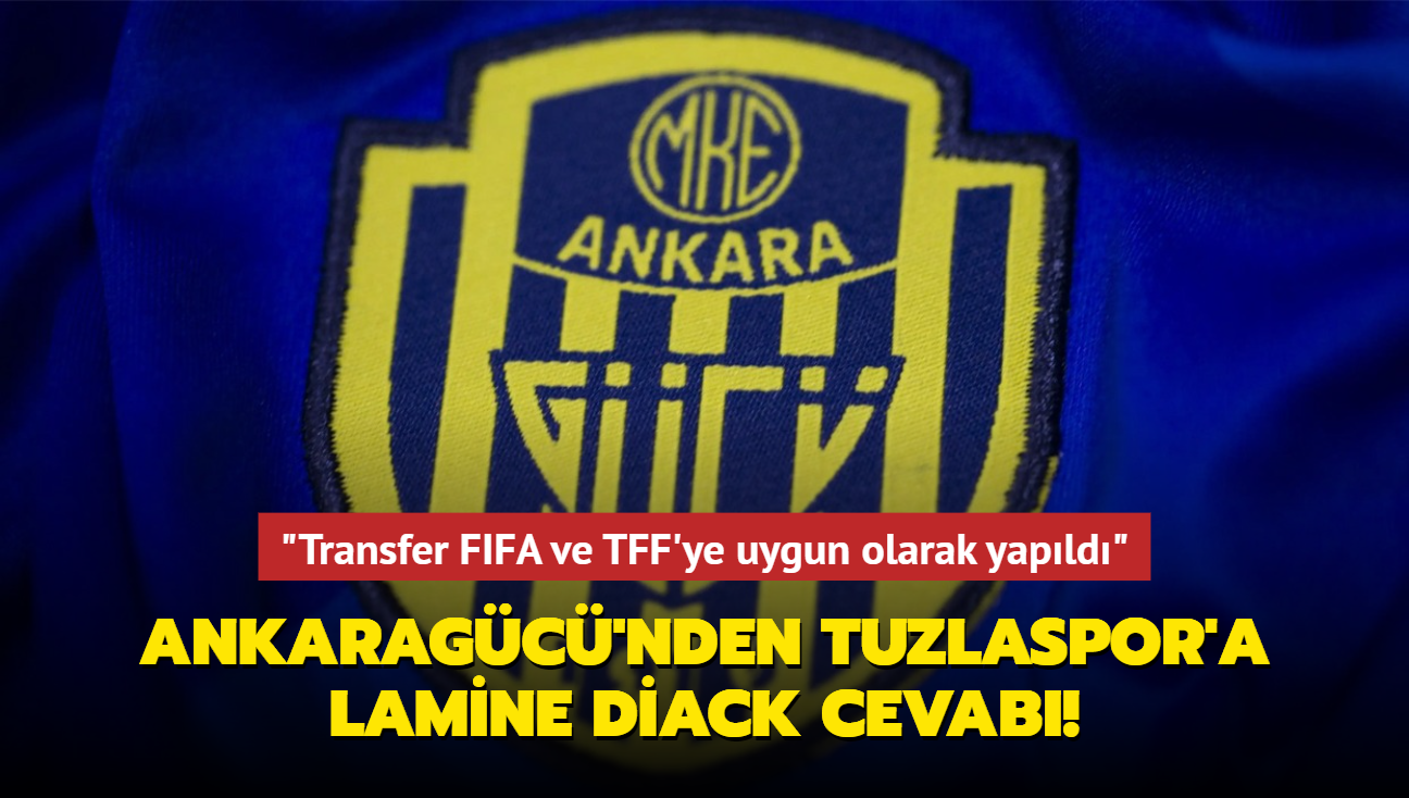 "Transfer FIFA ve TFF'ye uygun olarak yapld" Ankaragc'nden Tuzlaspor'a Lamine Diack cevab!