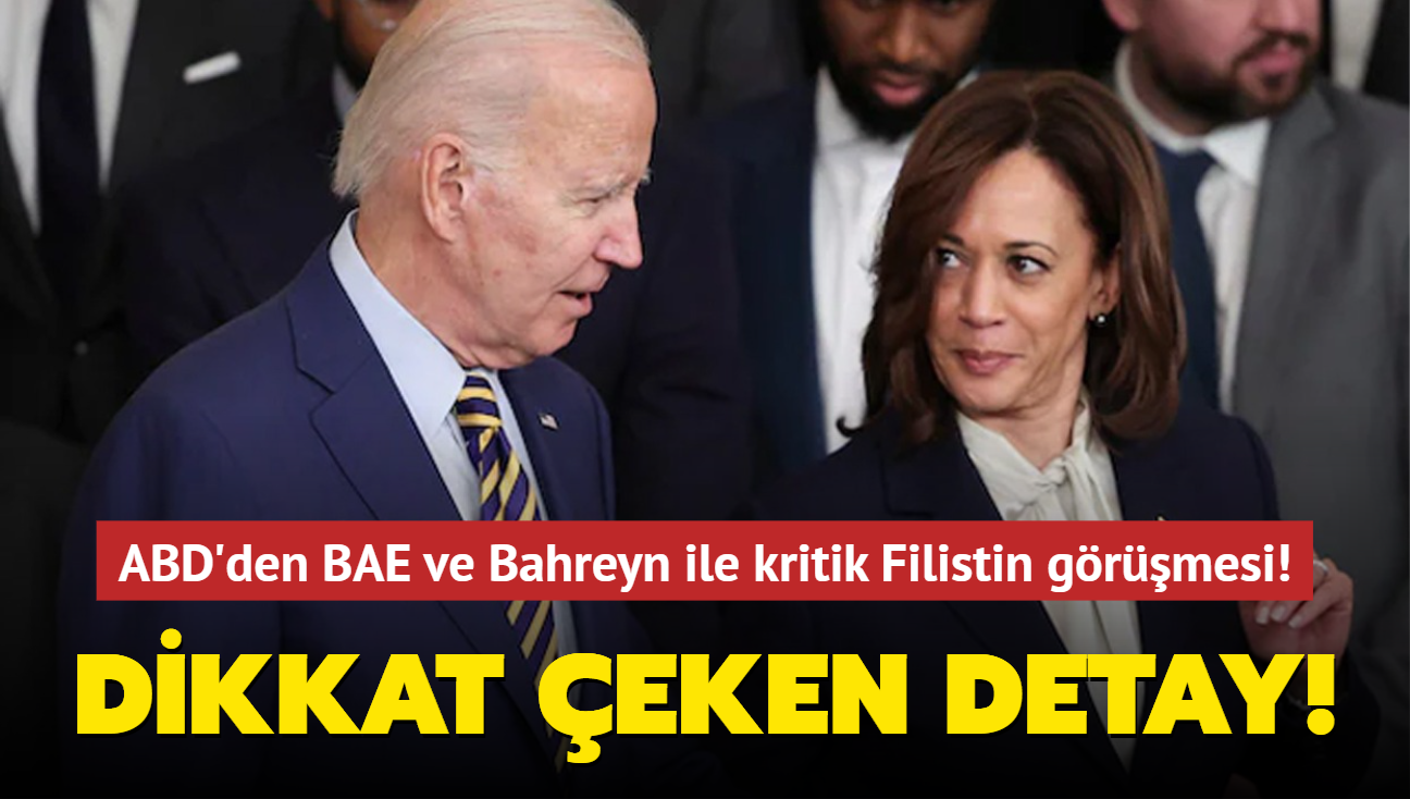 ABD'den BAE ve Bahreyn ile kritik Filistin grmesi! Dikkat eken detay!