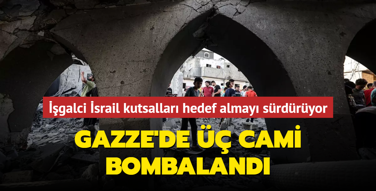 galci srail kutsallar hedef almay srdryor: Gazze'de  cami bombaland