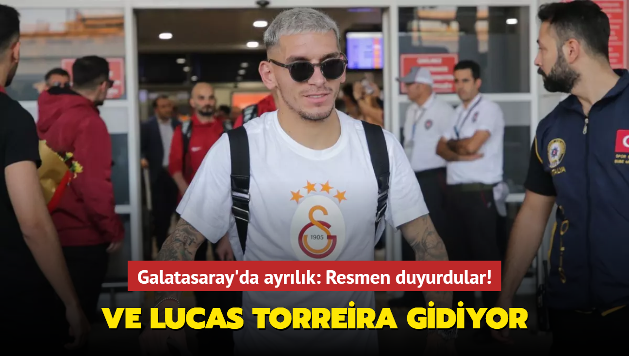 Ve Lucas Torreira gidiyor! Galatasaray'da ayrlk: Resmen duyurdular