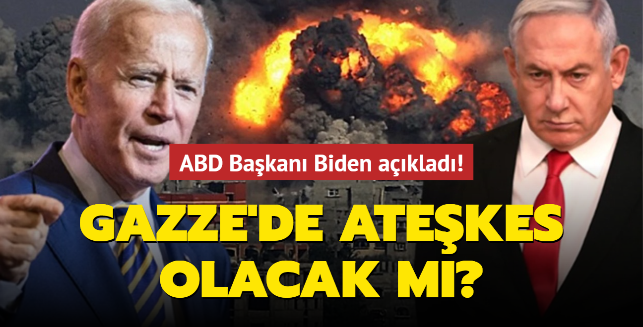 Gazze'de atekes olacak m" ABD Bakan Biden aklad!