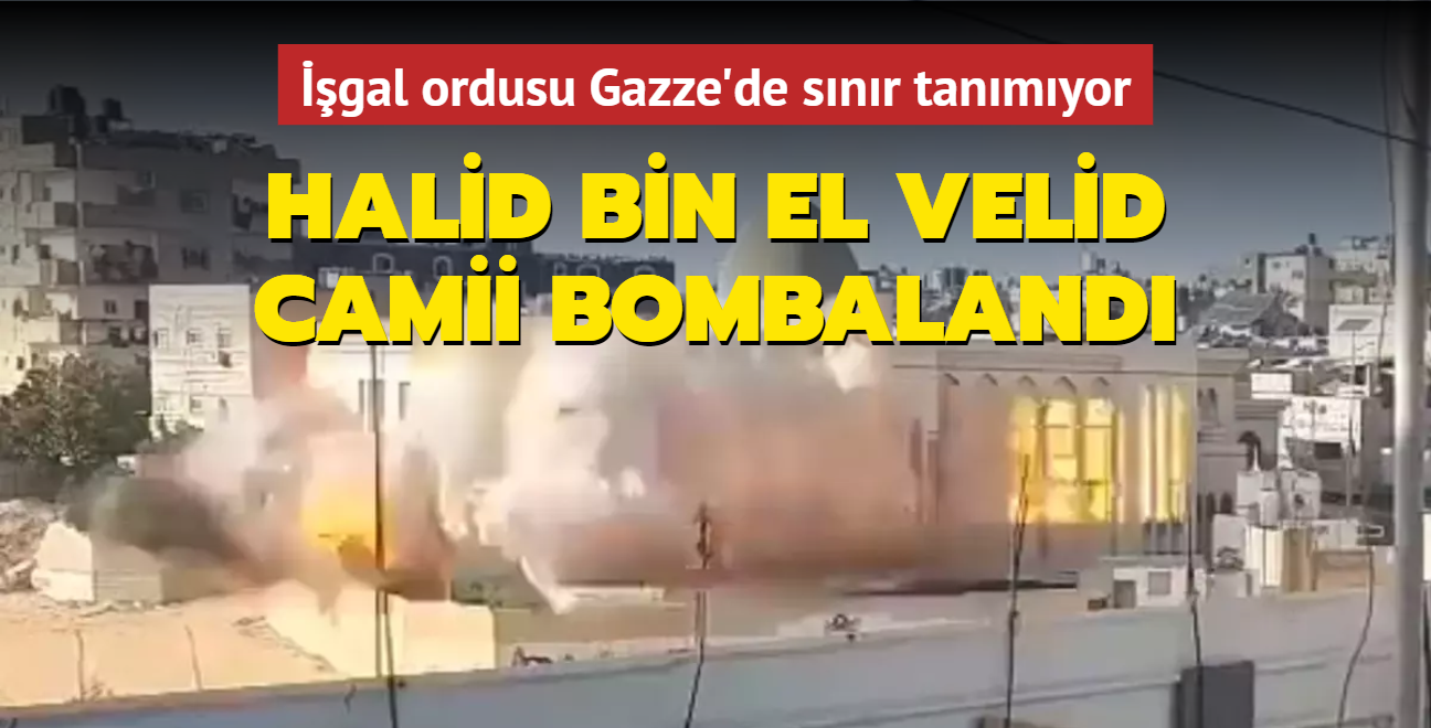 Halid bin El Velid Camii bombaland.... gal ordusu Gazze'de snr tanmyor