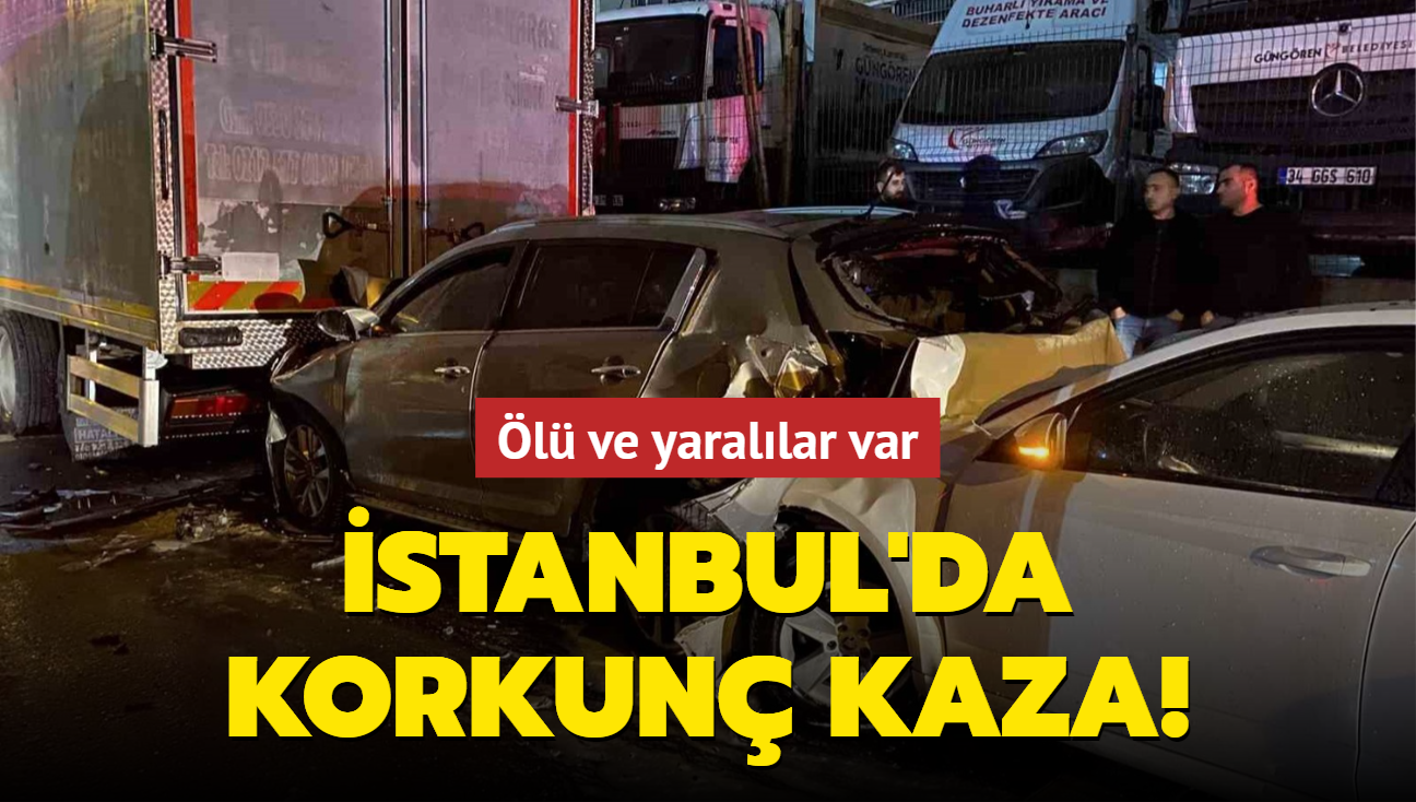 stanbul'da korkun kaza! l ve yarallar var