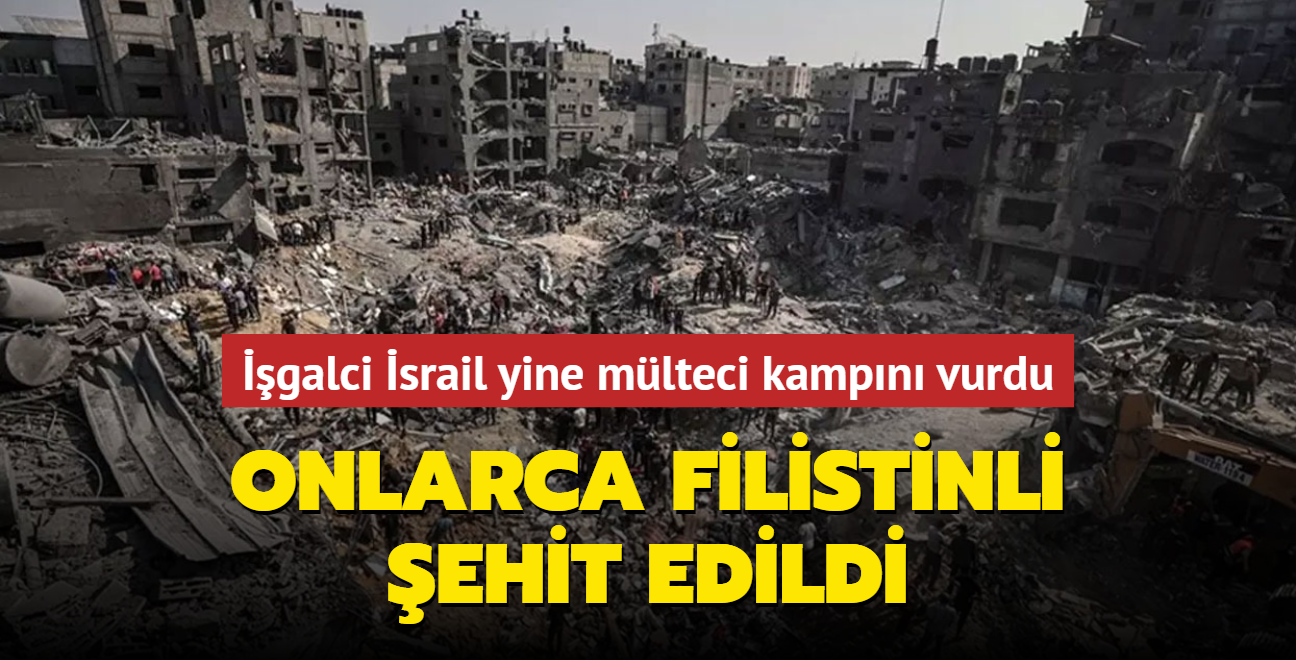 galci srail yine mlteci kampn vurdu: Onlarca Filistinli ehit edildi