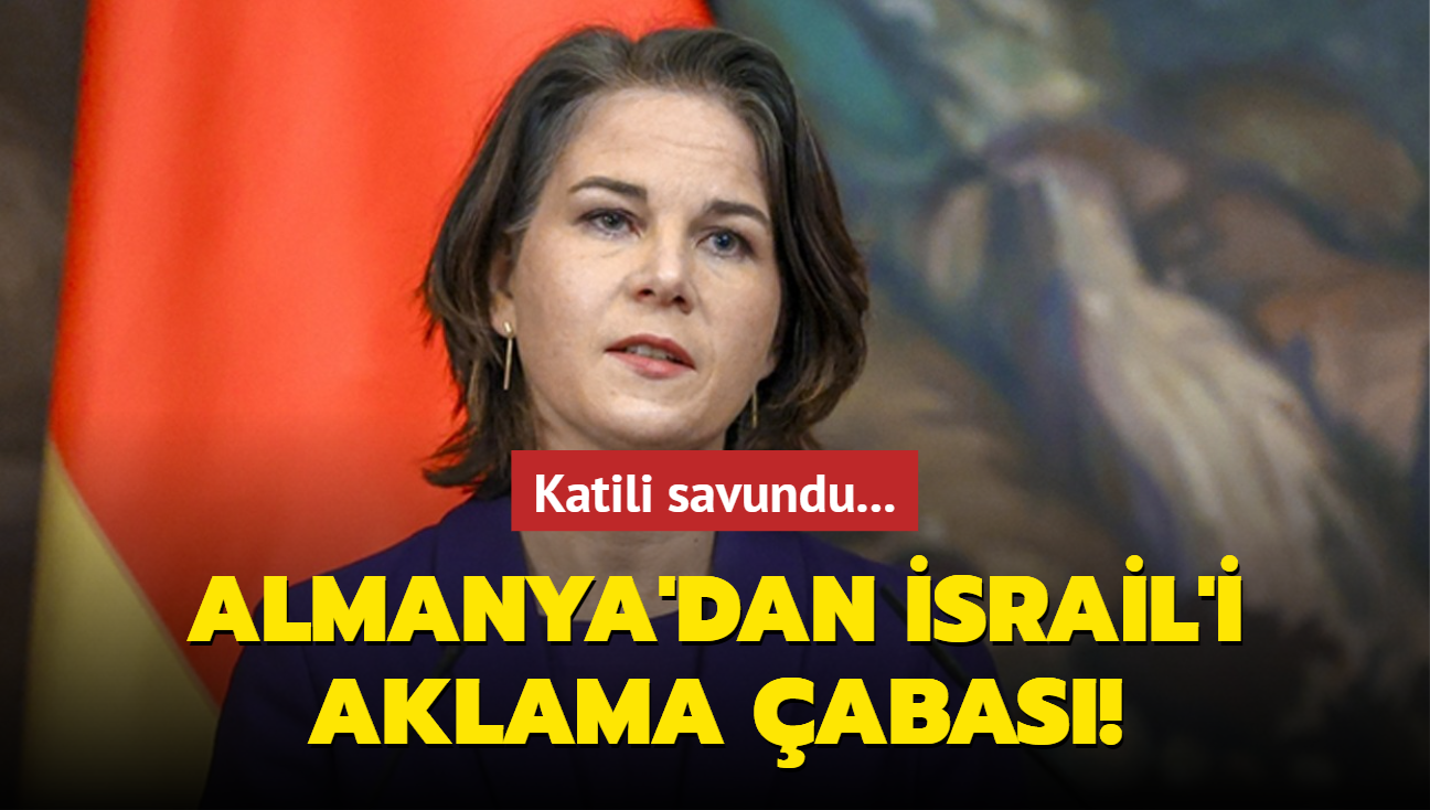 Katili savundu... Almanya'dan srail'i aklama abas!