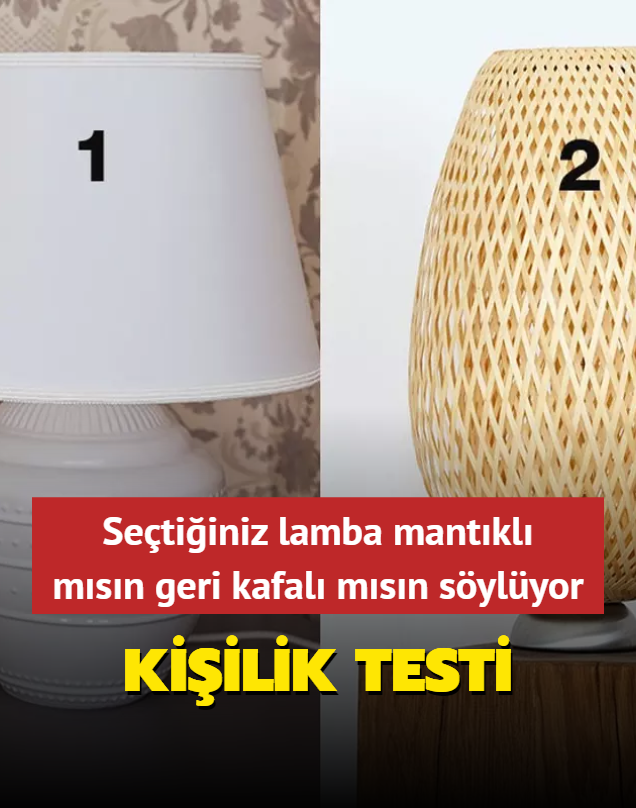 Kiilik testi: Setiiniz lamba mantkl msn geri kafal msn sylyor