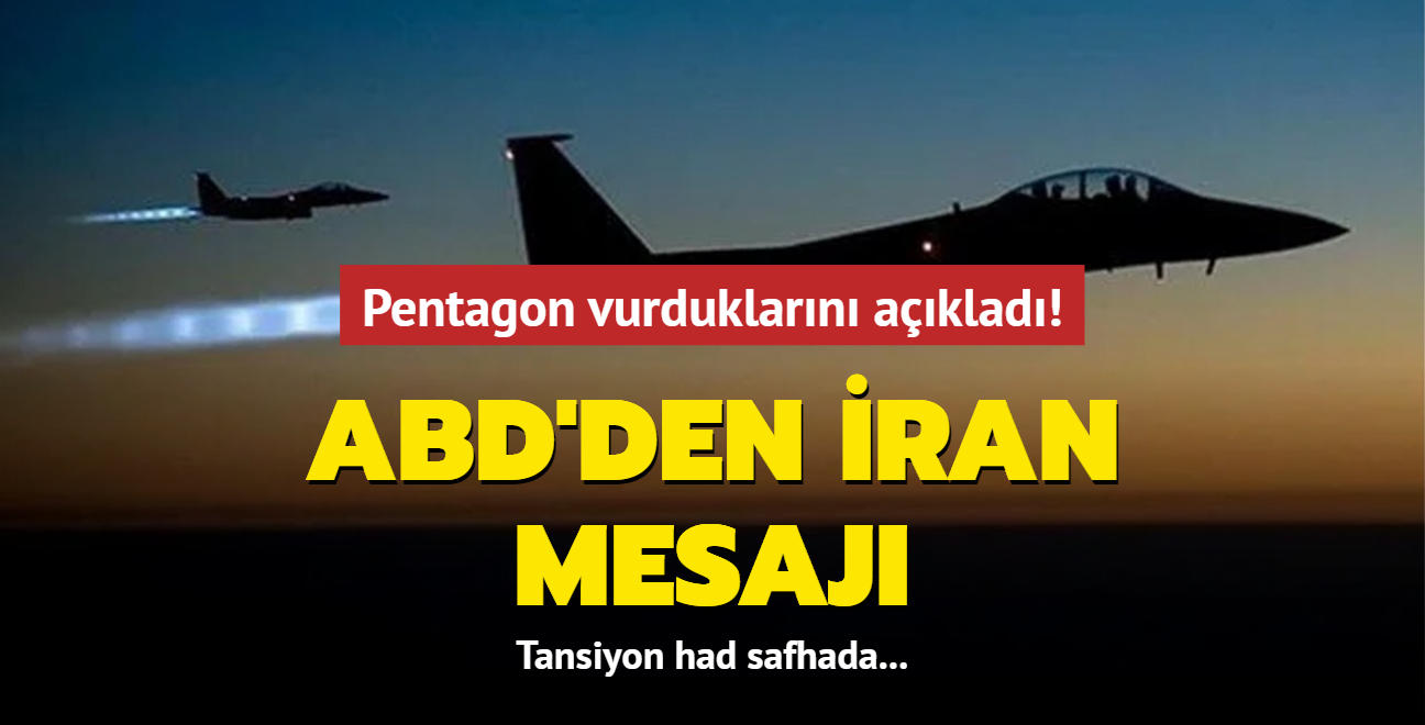 Tansiyon had safhada... Pentagon vurduklarn aklad! ABD'den ran mesaj