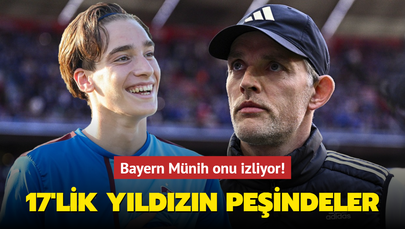 Trabzonspor'un 17'lik yldznn peindeler! Bayern Mnih onu izliyor