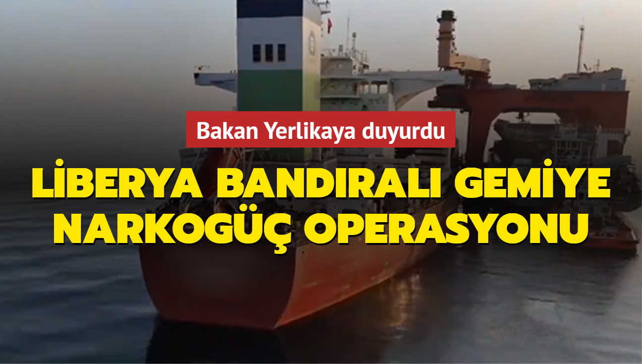 Liberya bandral gemiye Narkog operasyonu: 51 kilo uyuturucu ele geirildi