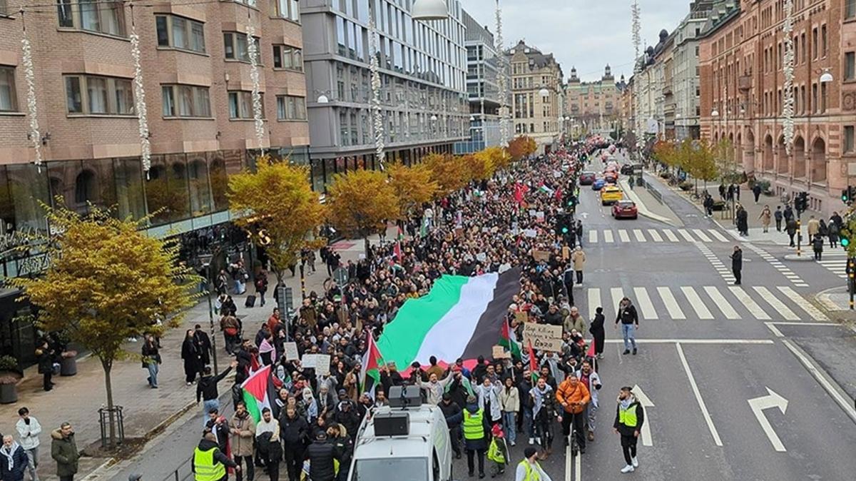Varova'da Belediye Bakan Filistin'e destek yryn engelleyemedi