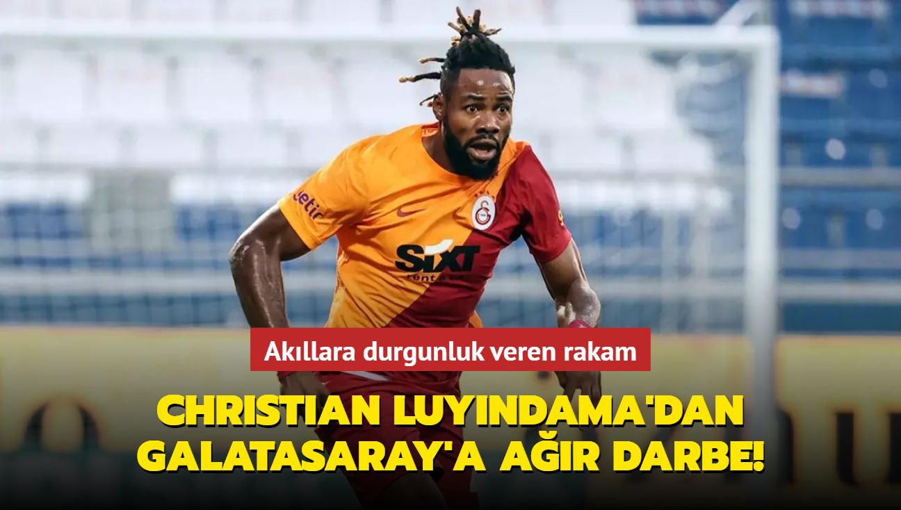 Christian Luyindama'dan Galatasaray'a ar darbe! Akllara durgunluk veren rakam...