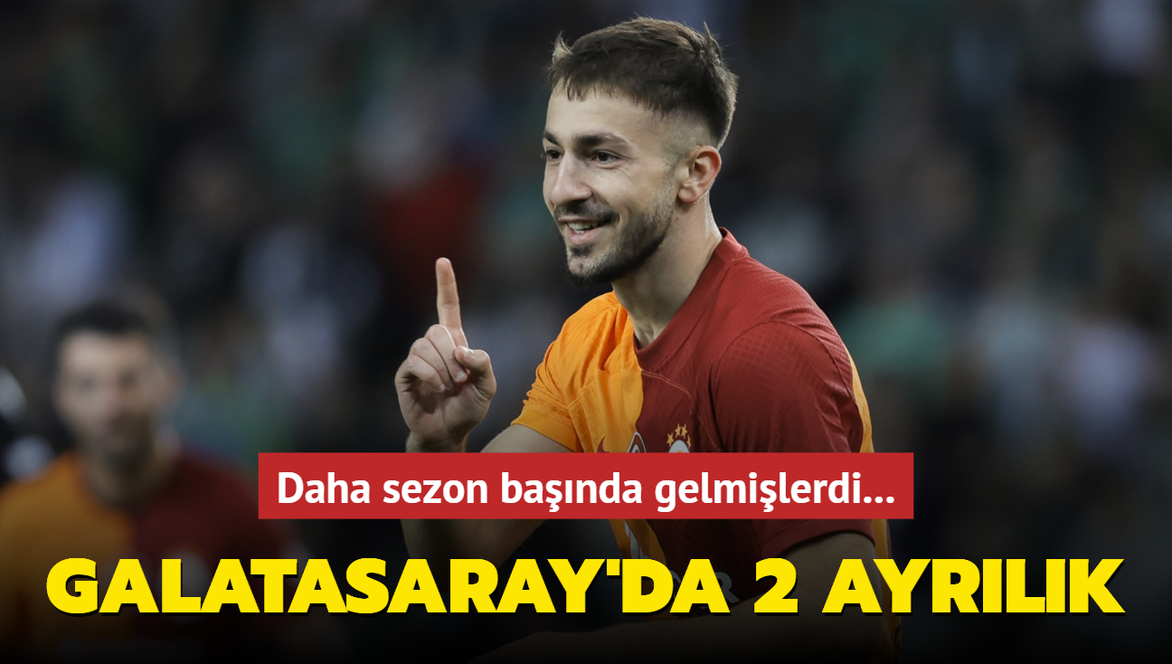 Galatasaray'da 2 ayrlk! Daha sezon banda gelmilerdi...