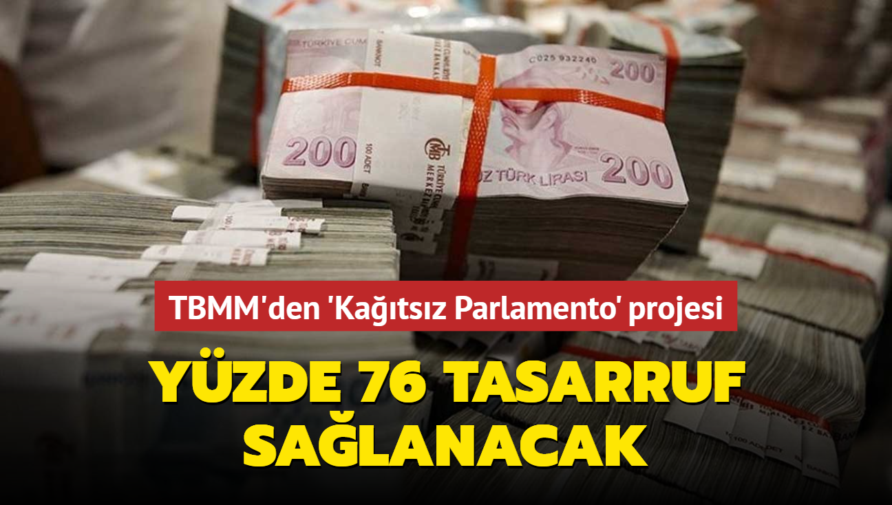 TBMM'den 'Kağıtsız Parlamento' projesi... Yüzde 76 tasarruf sağlanacak