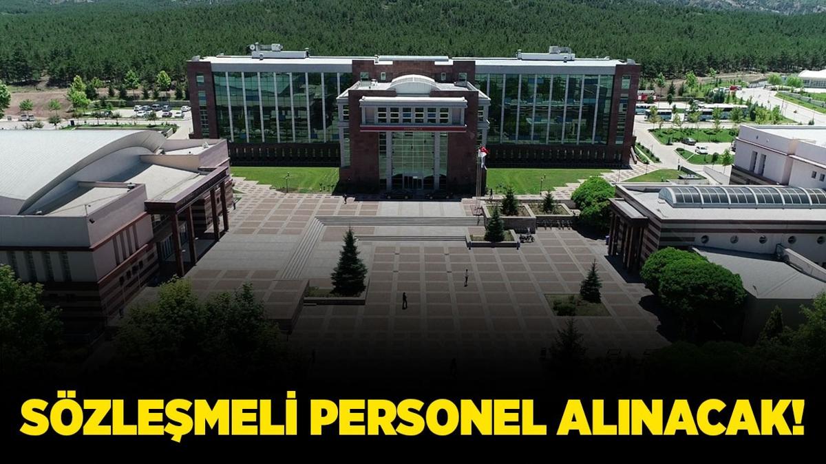 Eskiehir Osmangazi niversitesi Szlemeli Personel alacak!