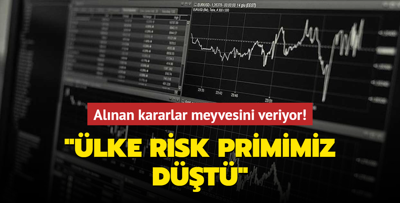 Alnan kararlar meyvesini veriyor... Bakan imek: lke risk primimiz dt