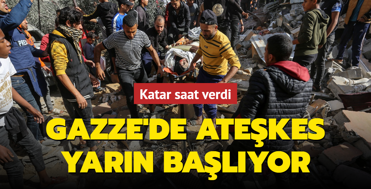 Gazze'de atekes yarn balyor... Katar saat verdi