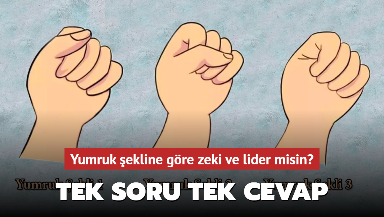 Kişilik Testi Yumruk şekline Göre Zeki Ve Lider Misin Tek Soru Tek Cevap 2740