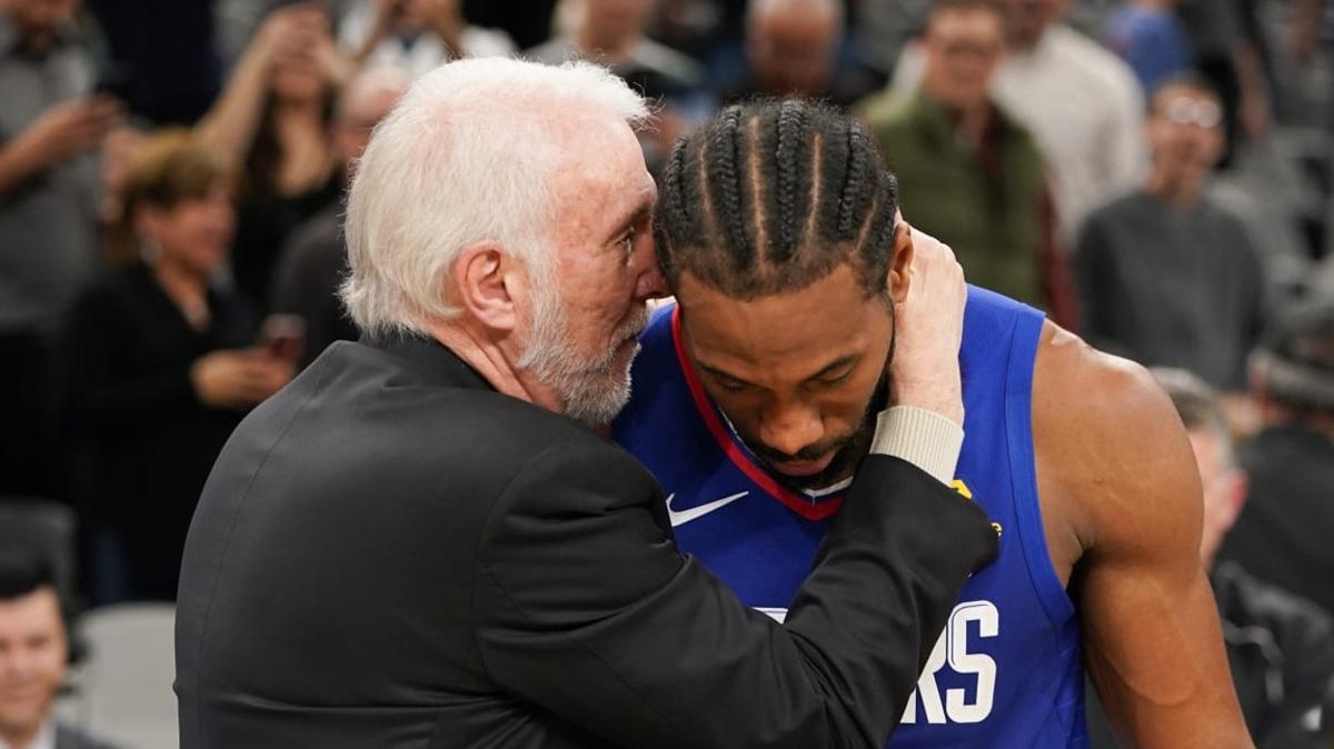 Popovich, Leonard' yuhlayan Spurs taraftarlarn uyard