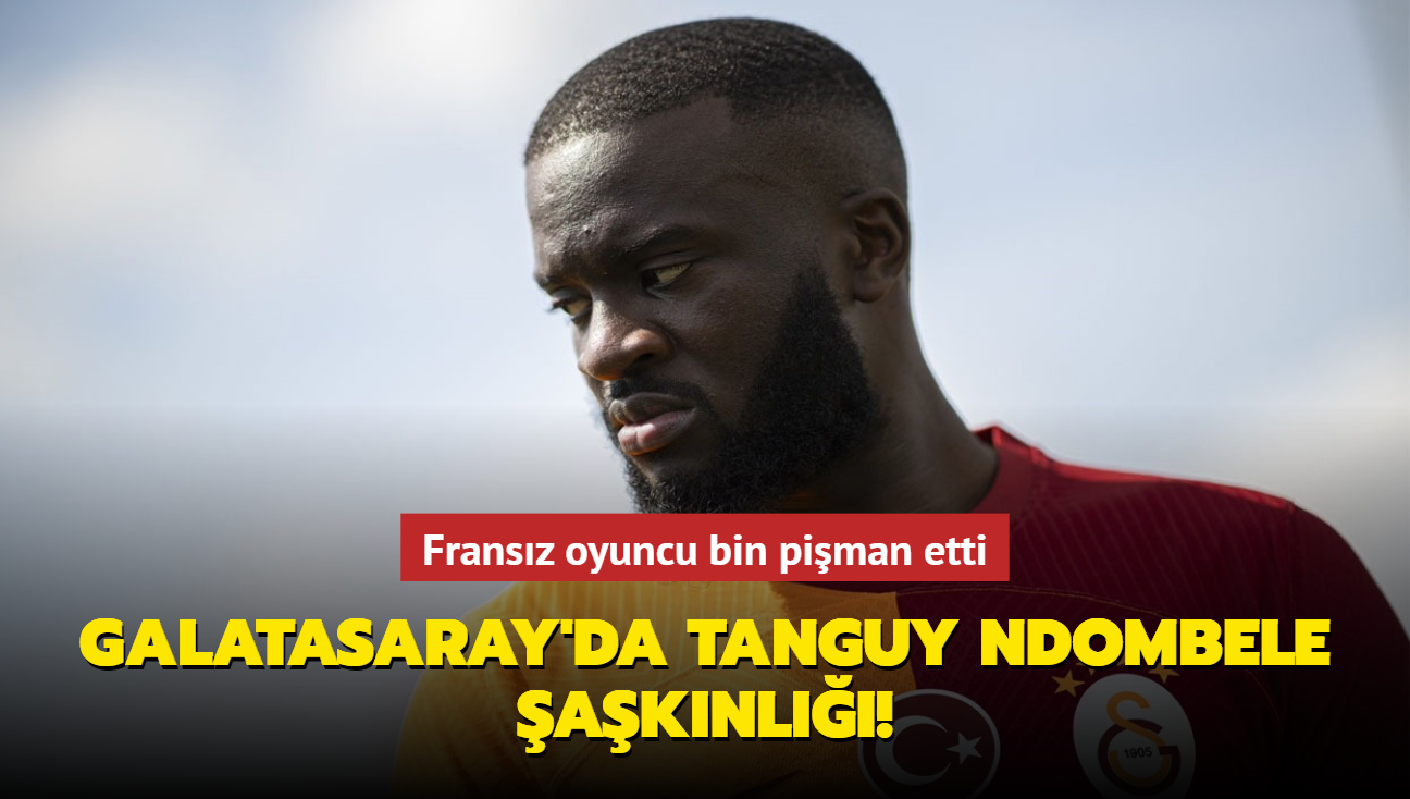 Galatasaray'da Tanguy Ndombele aknl! Fransz oyuncu bin piman etti...