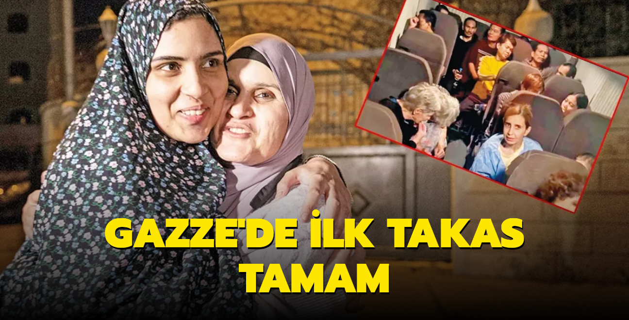 Gazze'de ilk takas tamam