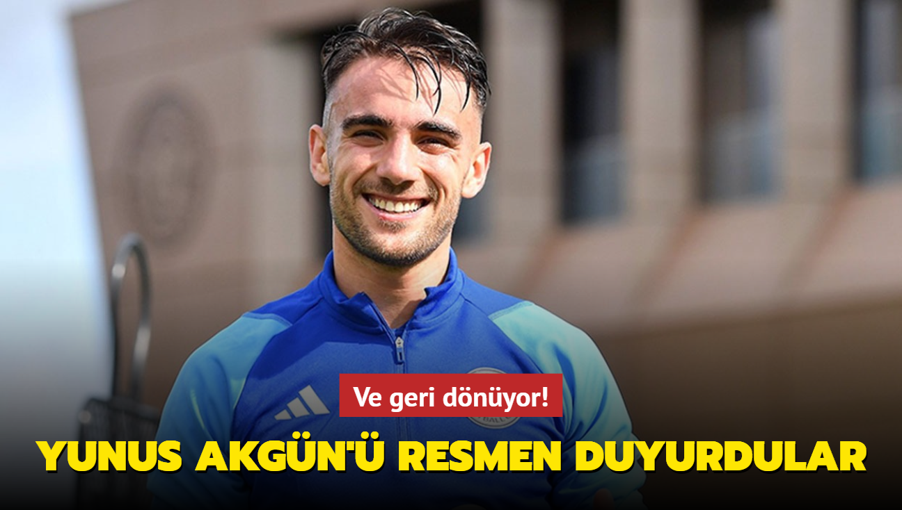 Ve geri dnyor! Yunus Akgn' resmen duyurdular...