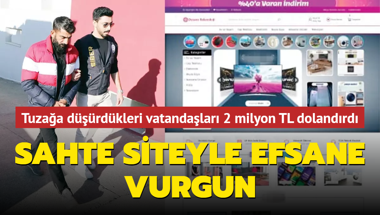 Sahte siteyle efsane vurgun