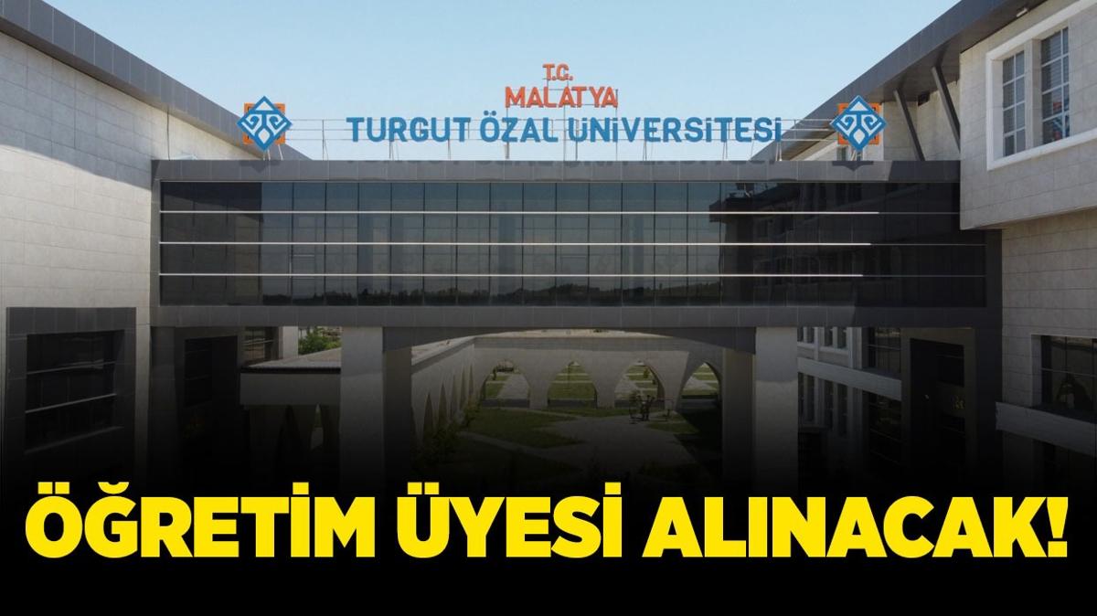 Malatya Turgut zal niversitesi 21 retim yesi alacak!