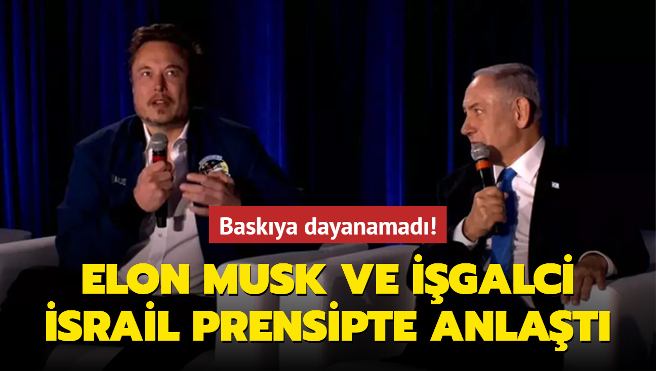 Baskya dayanamad! Elon Musk ve igalci srail prensipte anlat