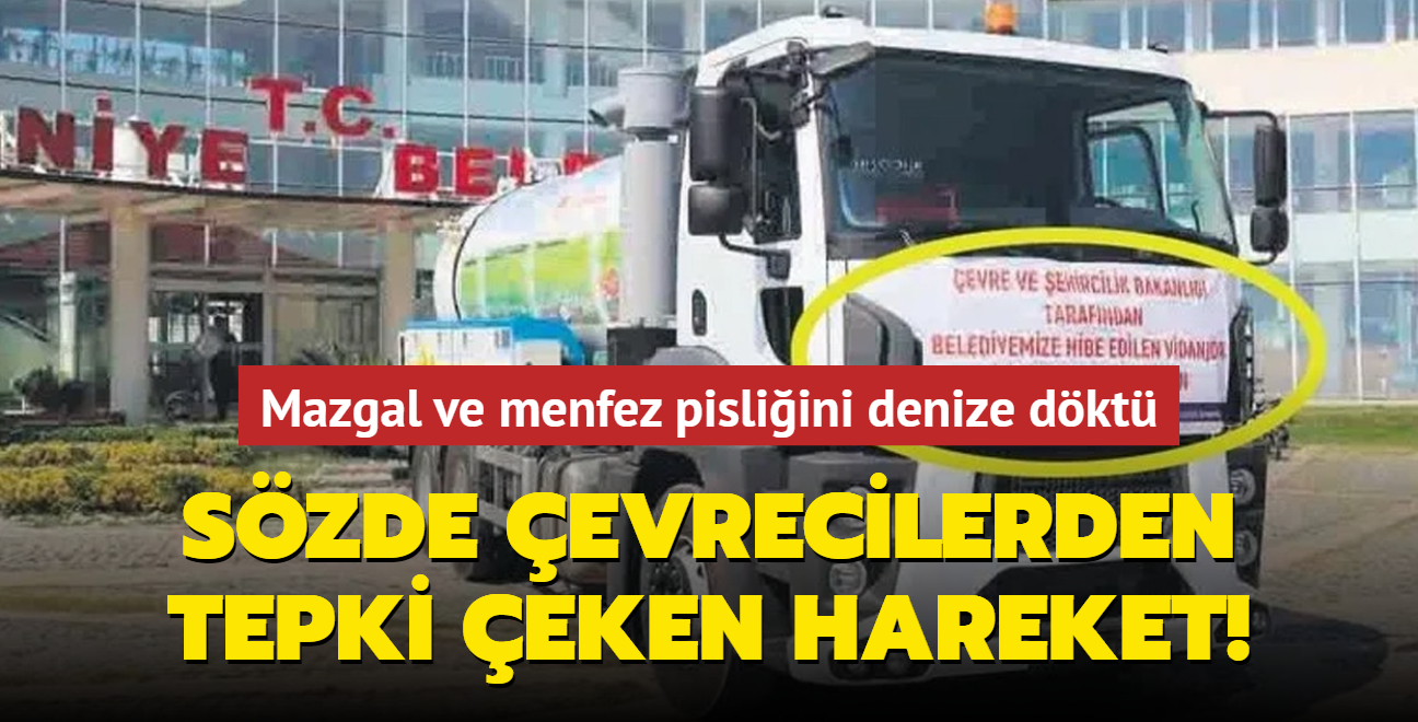 CHP'li belediyeden tepki eken hareket! Mazgal ve menfez pisliini denize dkt