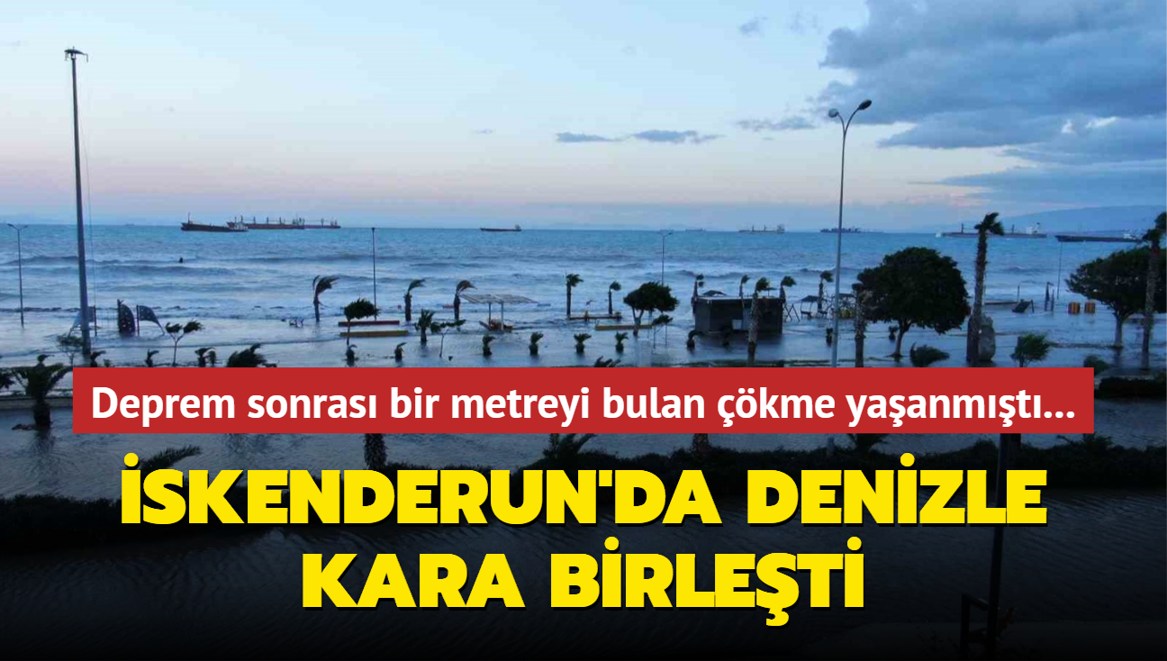 skenderun'da denizle kara birleti