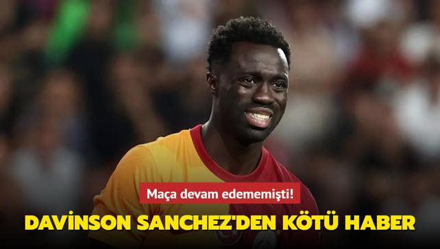 Maa devam edememiti! Davinson Sanchez'den kt haber