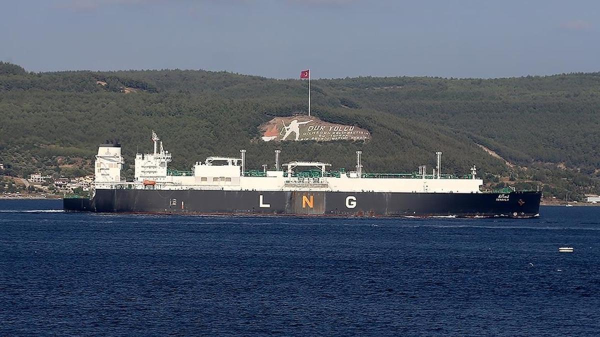 Cezayir'den yola kan LNG gemisi Trkiye'ye geliyor