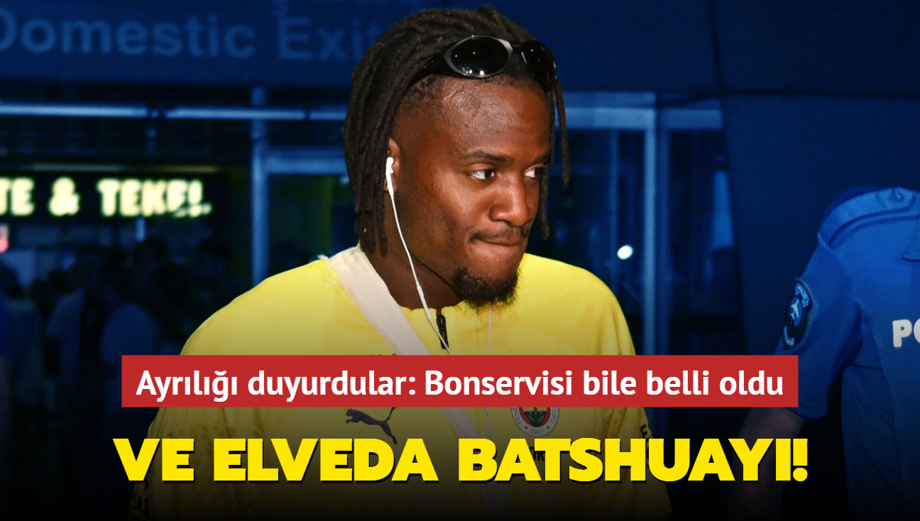 Ve elveda Michy Batshuayi! Ayr�l��� resmen duyurdular: Bonservisi bile belli oldu