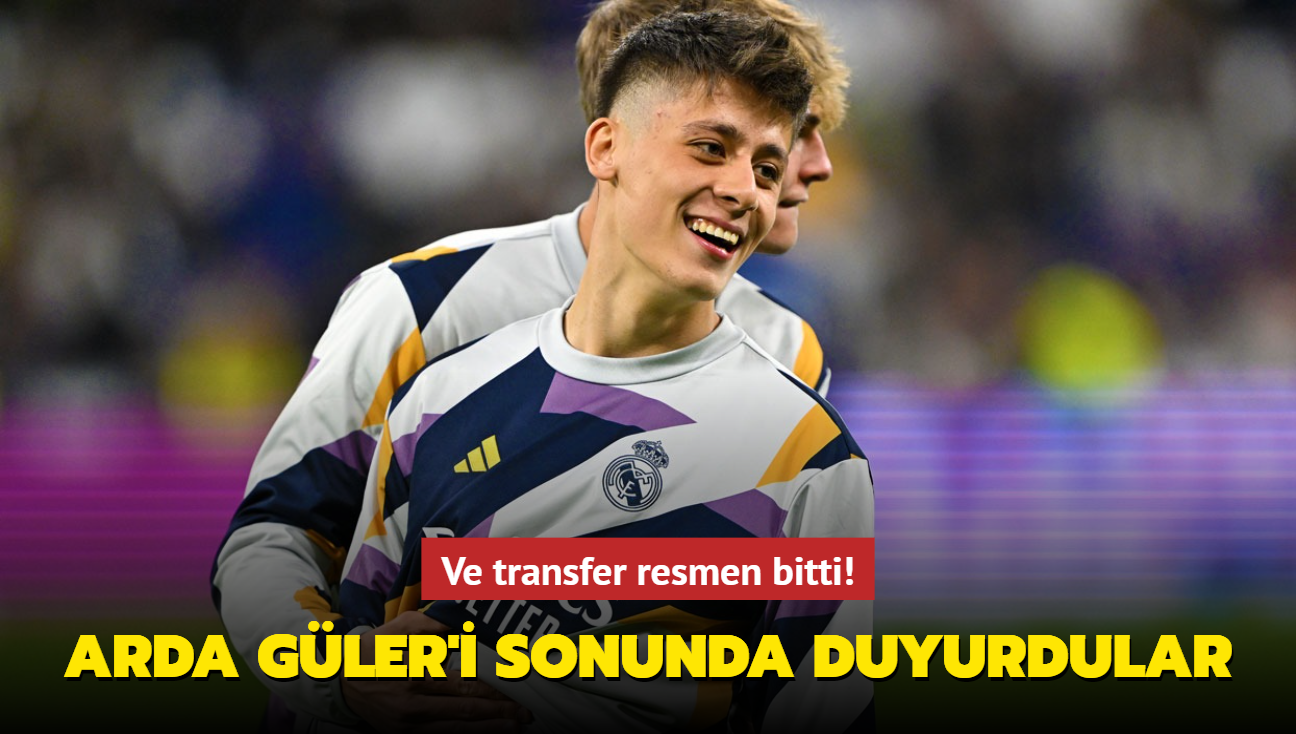 Ve transfer resmen bitti! Arda G�ler'i sonunda duyurdular