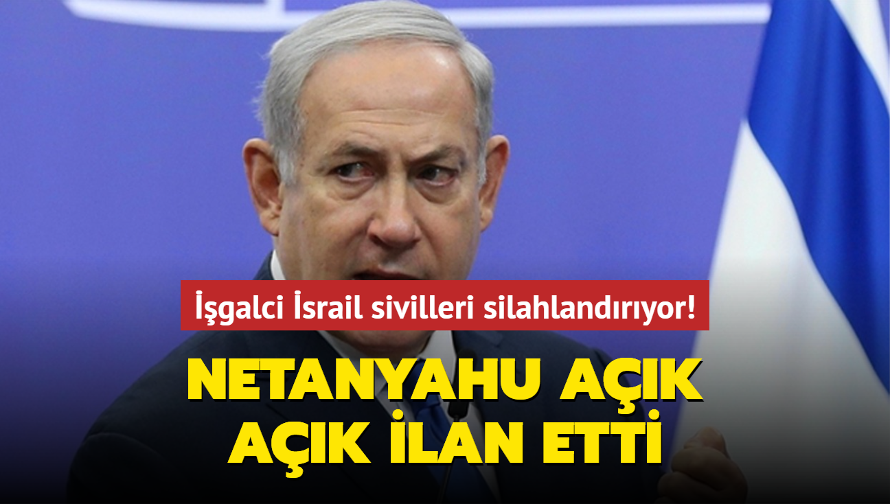 galci srail sivilleri silahlandryor! Netanyahu ak ak ilan etti